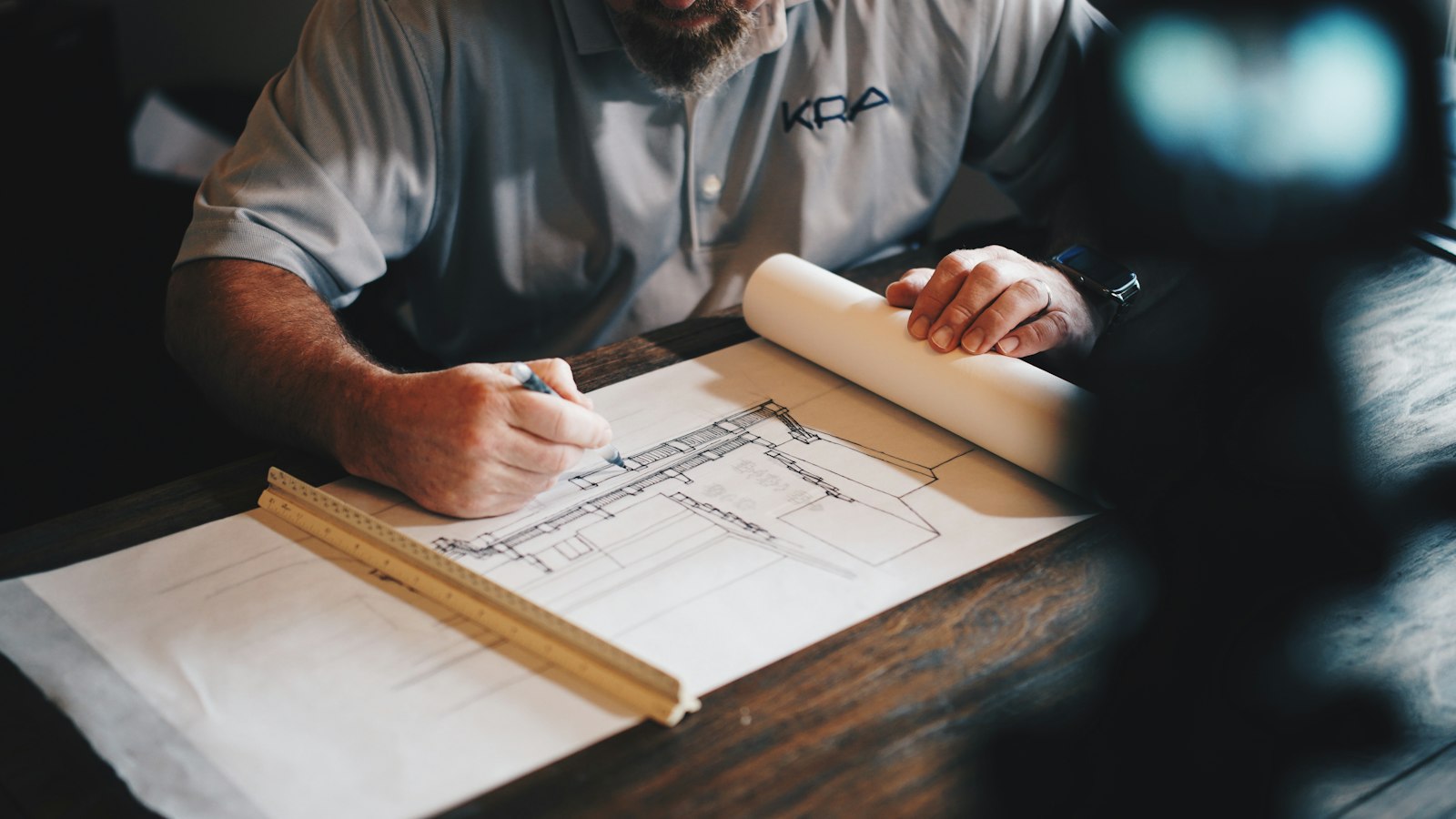Architectural construction and development site